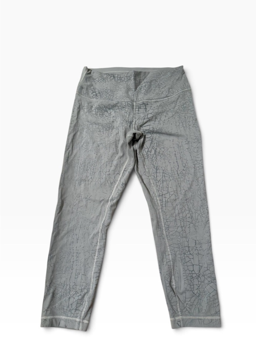 Lululemon - green crackle print legging